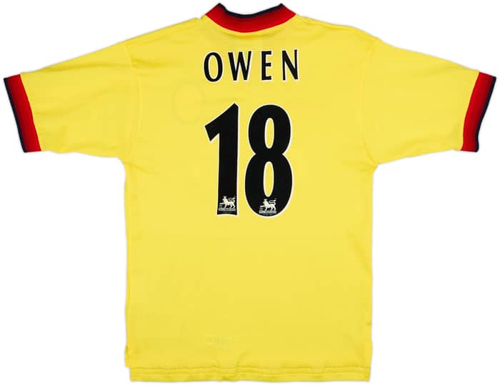 1997-99 Liverpool Away Shirt Owen #18 - 8/10 - (S)
