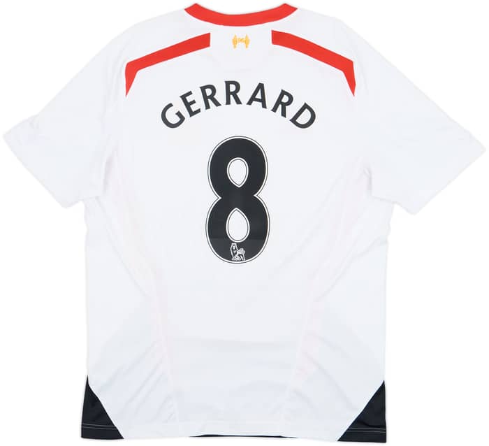 2013-14 Liverpool Away Shirt Gerrard #8 - 9/10 - (XL)