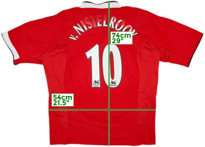 2004-06 Manchester United Home Shirt V.Nistelrooy #10 - 4/10 - (XL)