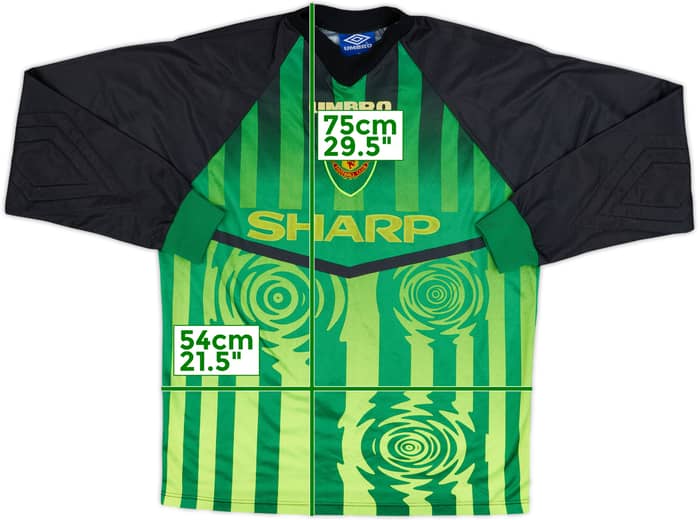 1997-98 Manchester United GK Shirt Schmeichel #1 - 6/10 - (M)