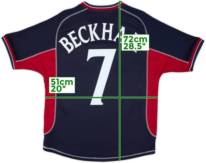 2000-01 Manchester United Third Shirt Beckham #7 - 6/10 - (M)