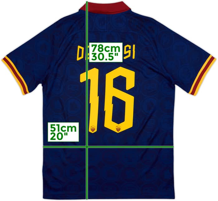 2019-20 Roma Third Shirt DeRossi #16 - 10/10 - (M)
