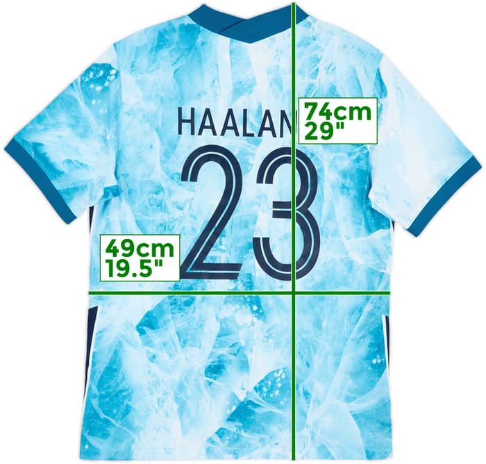 2020-22 Norway Away Shirt Haaland #9 - 8/10 - (M)