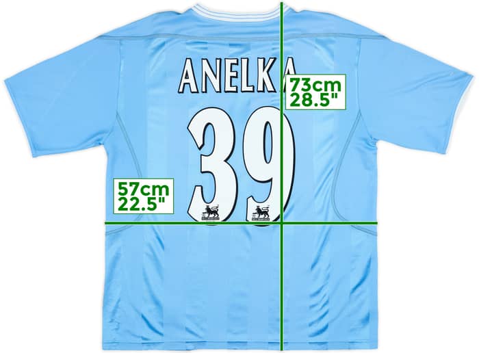 2003-04 Manchester City Home Shirt Anelka #39 - 8/10 - (L)