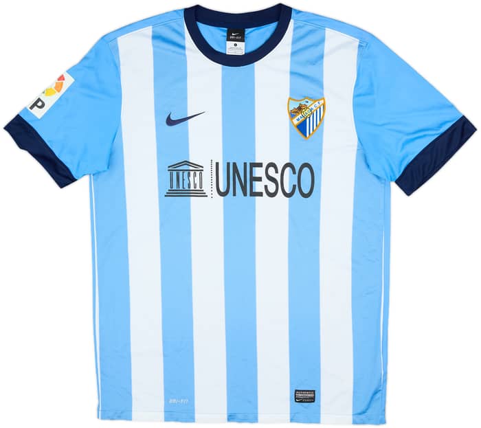 2013-14 Malaga Home Shirt - 7/10 - (L)