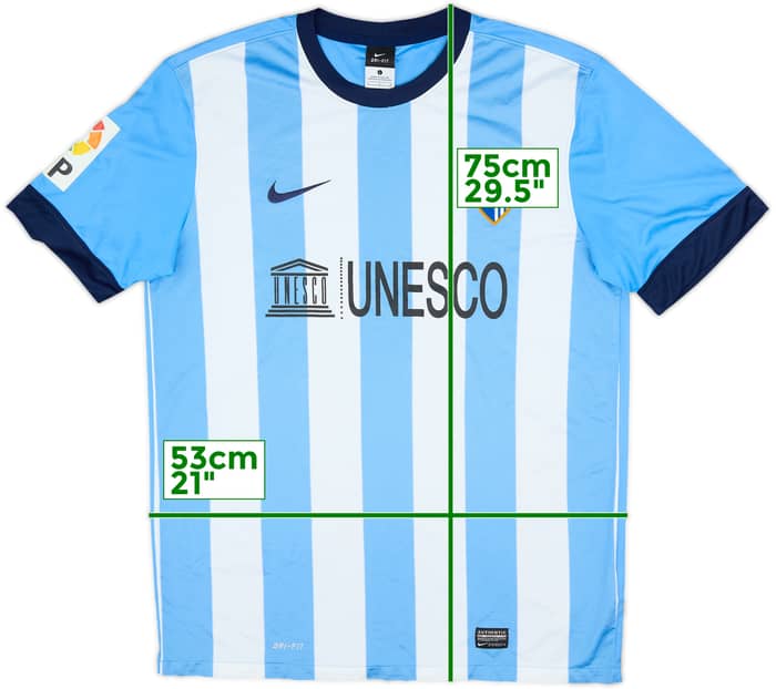 2013-14 Malaga Home Shirt - 7/10 - (L)