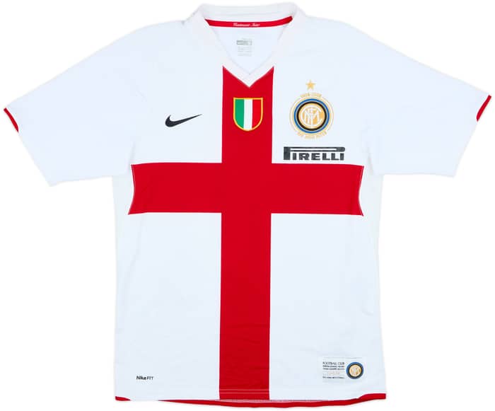2007-08 Inter Milan Centenary Away Shirt Adriano #10 - 8/10 - (S)