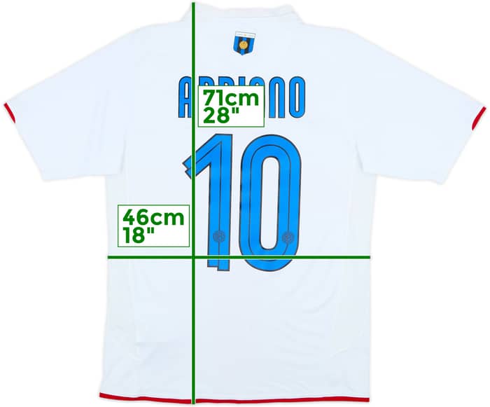 2007-08 Inter Milan Centenary Away Shirt Adriano #10 - 8/10 - (S)