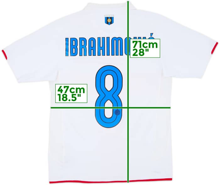 2007-08 Inter Milan Centenary Away Shirt Ibrahimovic #8 - 8/10 - (S)