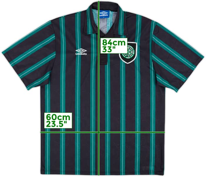 1992-93 Celtic Away Shirt - 8/10 - (XL)