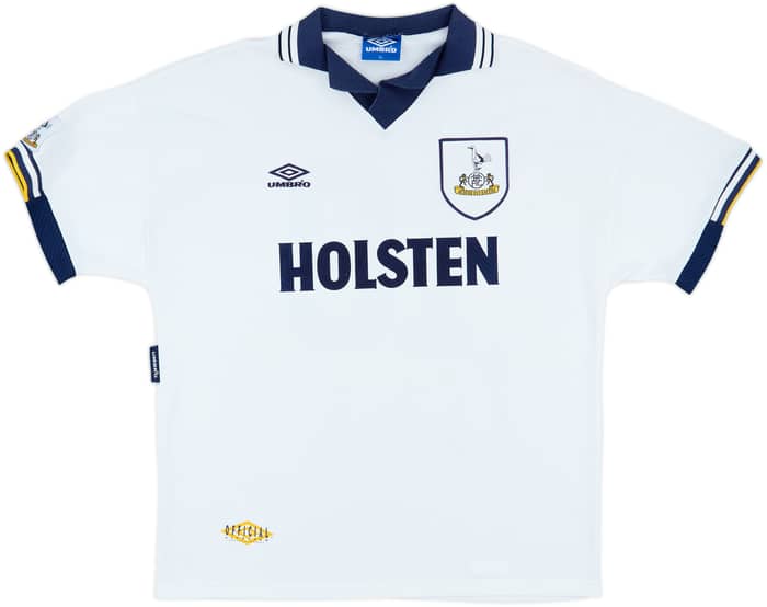 1993-95 Tottenham Home Shirt Sheringham #10 - 8/10 - (XL)