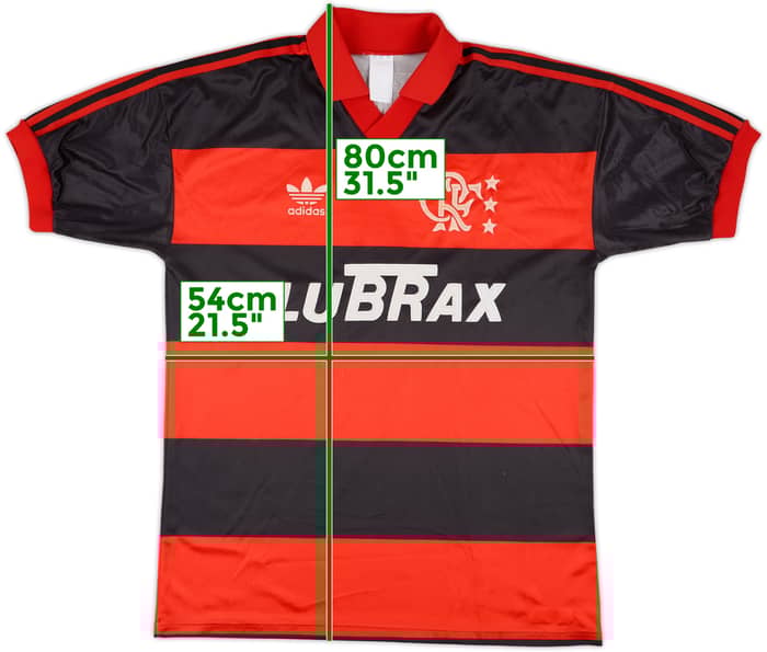 1990-92 Flamengo Home Shirt - 8/10 - (XL)