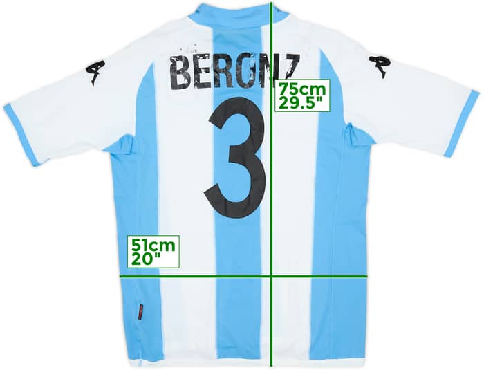 2005-06 Napoli Fourth Shirt Beronz #3 - 5/10 - (XXL)