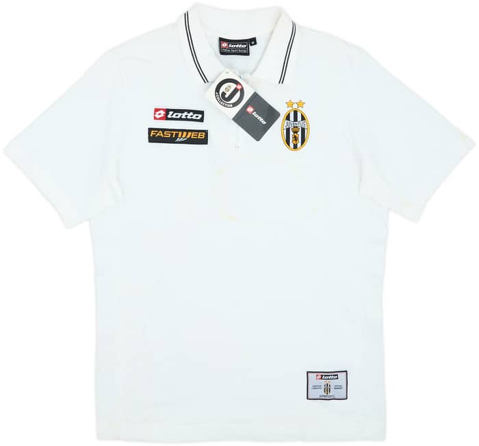 2001-02 Juventus Lotto 1/4 Zip Polo Shirt (M)