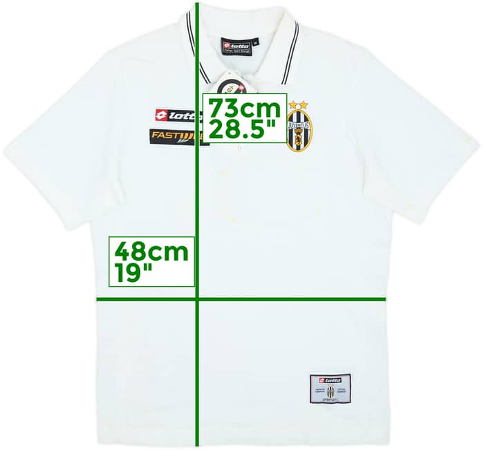 2001-02 Juventus Lotto 1/4 Zip Polo Shirt (M)