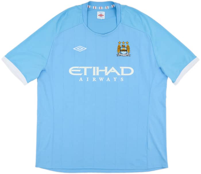 2010-11 Manchester City Home Shirt Silva #21 - 6/10 - (XL)