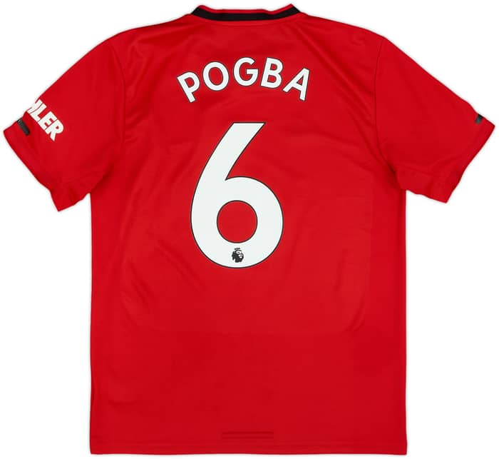 2019-20 Manchester United Home Shirt Pogba #6 - 8/10 - (M)