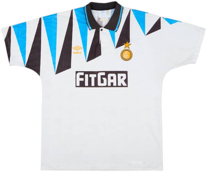 1991-92 Inter Milan Away Shirt - 9/10 - (L)