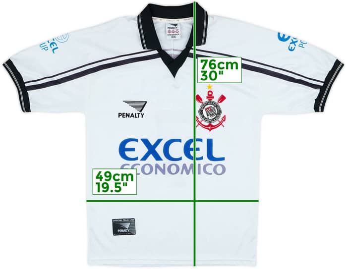 1998 Corinthians Home Shirt #7 - 8/10 - (M)