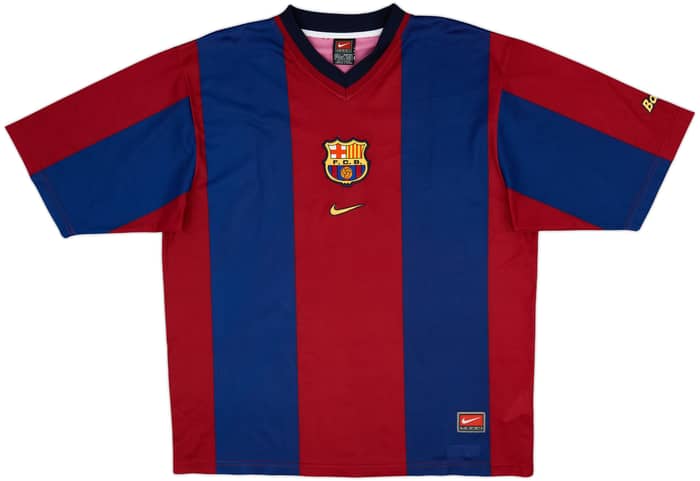 1998-00 Barcelona Basic Home Shirt Rivaldo #11 - 10/10 - (L)