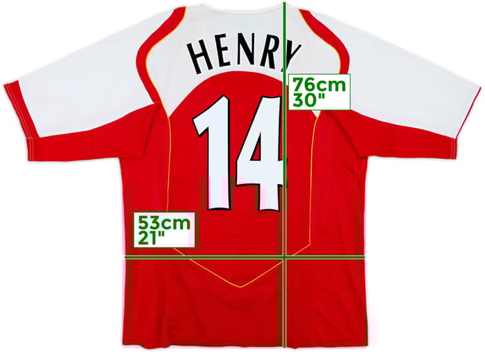 2004-05 Arsenal Home Shirt Henry #14 - 8/10 - (L)