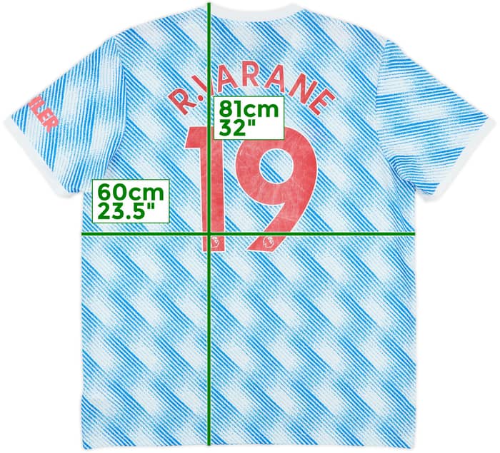 2021-22 Manchester United Away Shirt R.Varane #19 - 6/10 - (XL)