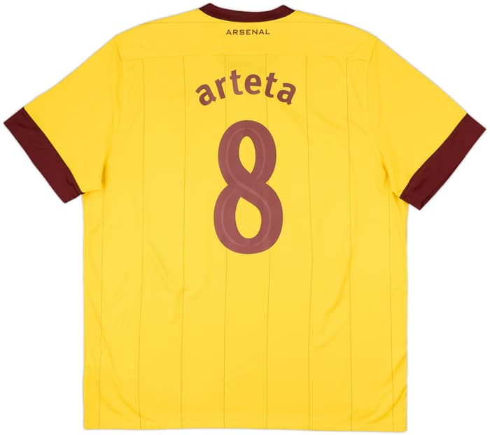 2010-13 Arsenal Away Shirt Arteta #8 - 8/10 - (XL)