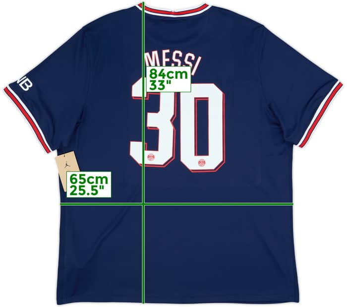 2021-22 Paris Saint-Germain Home Shirt Messi #30 (XXL)
