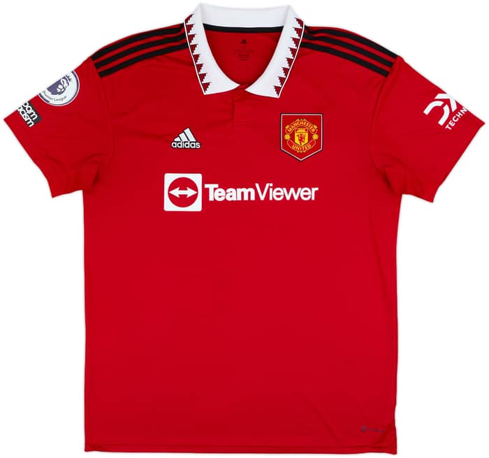 2022-23 Manchester United Home Shirt Van de Beek #34 - 9/10 - (XL)