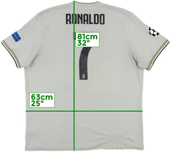 2018-19 Juventus Away Shirt Ronaldo #7 - 6/10 - (XXL)