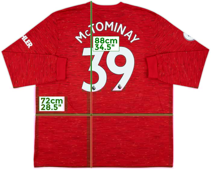 2020-21 Manchester United Home L/S Shirt McTominay #39 - 7/10 - (3XL)