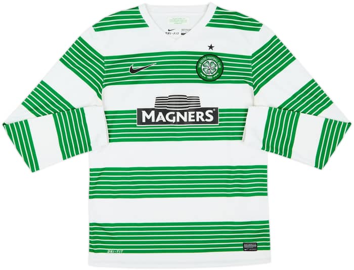 2013-15 Celtic Home L/S Shirt Virgil #5 - 10/10 - (S)