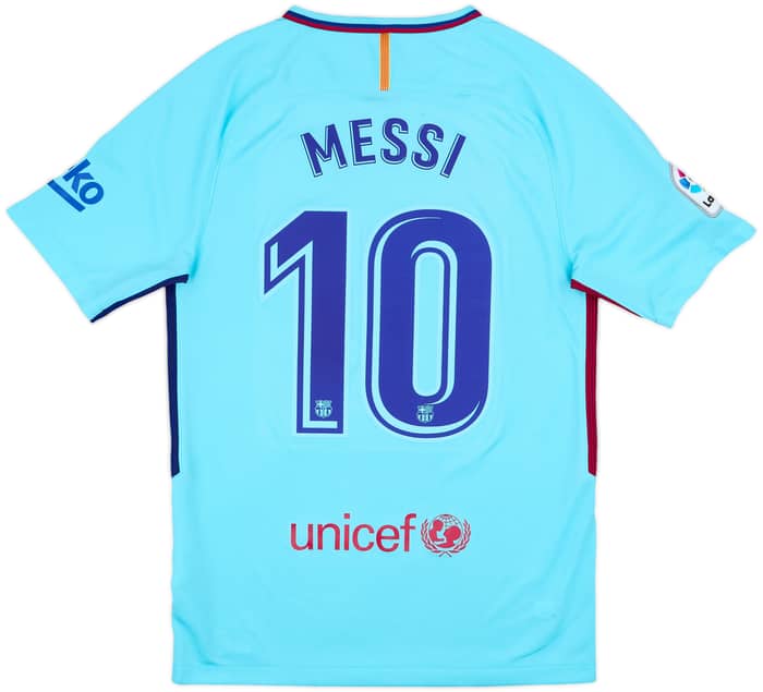 2017-18 Barcelona Away Shirt Messi #10 - 6/10 - (S)