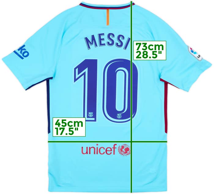 2017-18 Barcelona Away Shirt Messi #10 - 6/10 - (S)