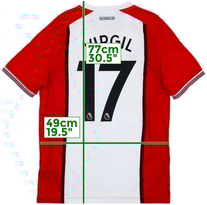 2017-18 Southampton Home Shirt Virgil #17 - 7/10 - (S)