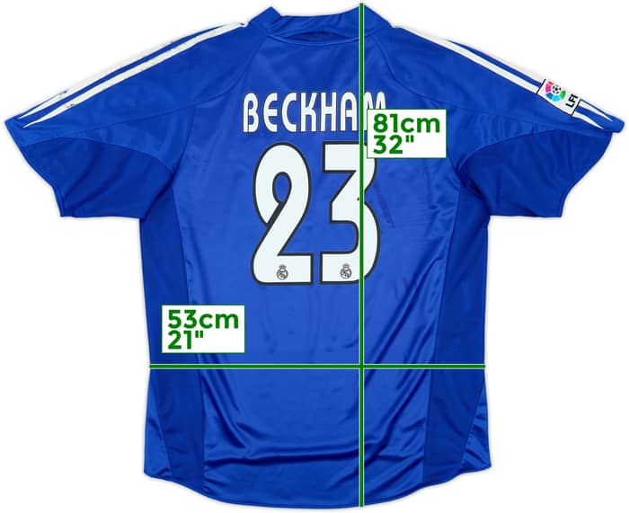 2004-05 Real Madrid Third Shirt Beckham #23 - 6/10 - (L)