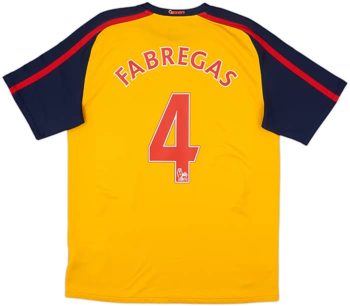 2008-09 Arsenal Away Shirt Fabregas #4 - 8/10 - (M)