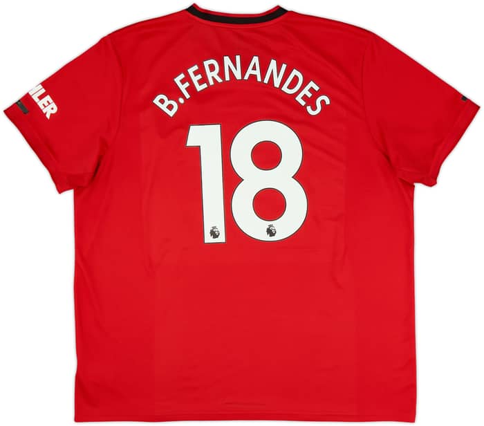 2019-20 Manchester United Home Shirt B.Fernandes #18 - 6/10 - (XXL)