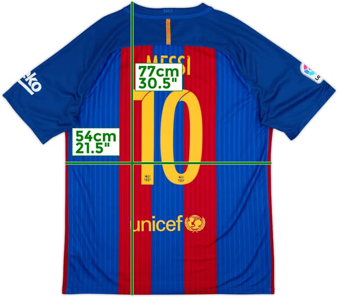 2016-17 Barcelona Home Shirt Messi #10 - 10/10 - (L)