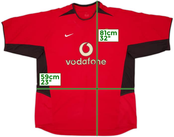 2002-04 Manchester United Home Shirt - 5/10 - (XL)