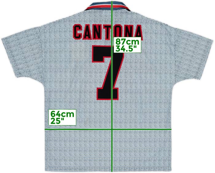 1995-96 Manchester United Away Shirt Cantona #7 - 10/10 - (XL)