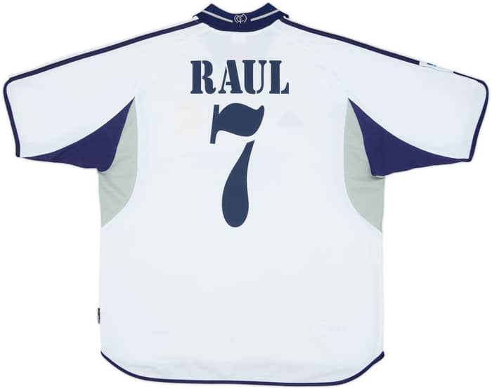2000-01 Real Madrid Home Shirt Raul #7 - 6/10 - (L)