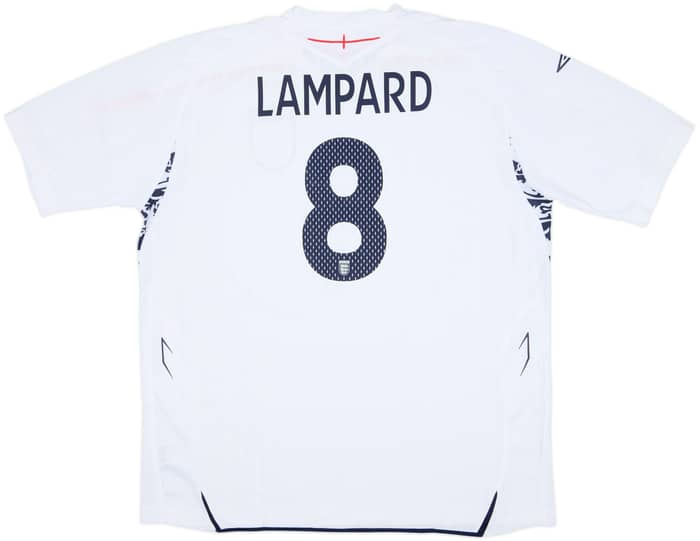 2007-09 England Home Shirt Lampard #8 (XXL)