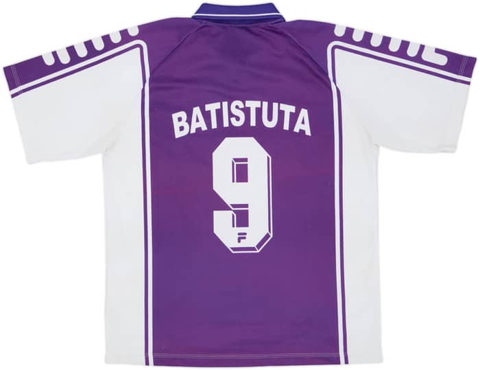 1999-00 Fiorentina Home Shirt Batistuta #9 - 6/10 - (L)