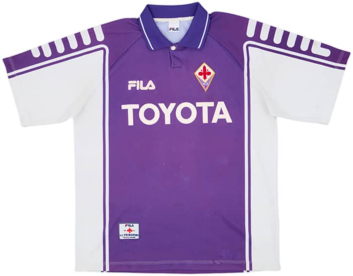 1999-00 Fiorentina Home Shirt Batistuta #9 - 6/10 - (L)