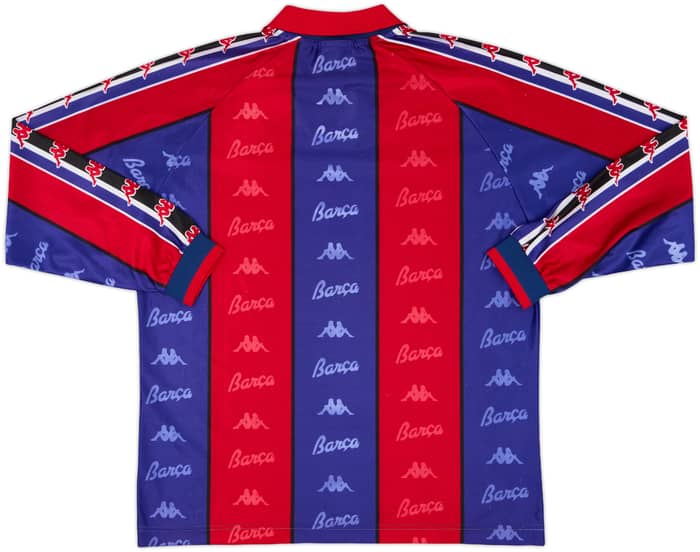 1995-97 Barcelona Home L/S Shirt - 8/10 - (M)