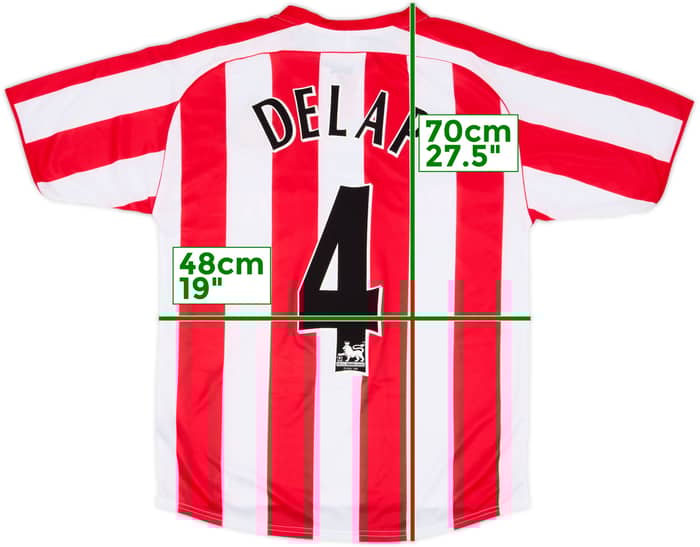 2005-07 Sunderland Home Shirt Delap #4 (S)