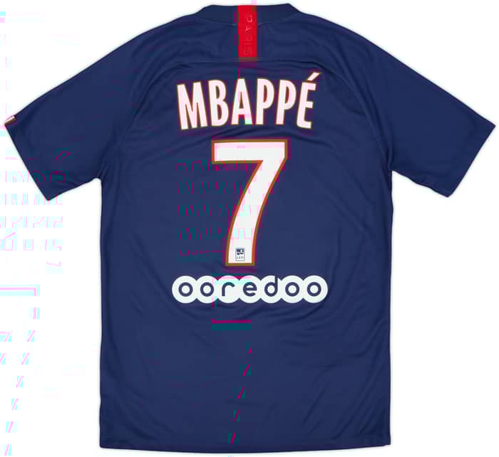 2019-20 Paris Saint-Germain Home Shirt Mbappe #7 - 9/10 - (S)