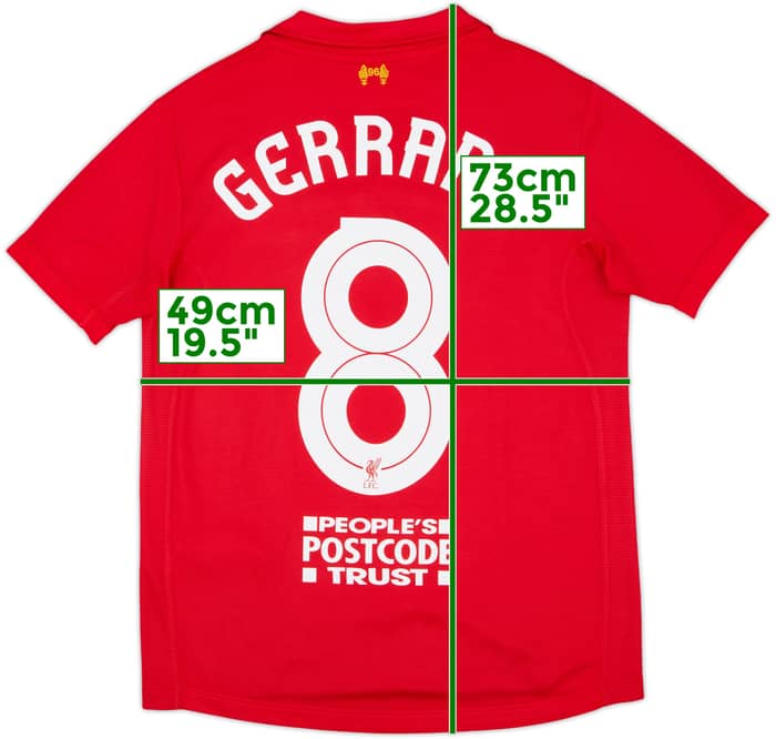 2012-13 Liverpool Home Shirt Gerrard #8 - 8/10 - (S)