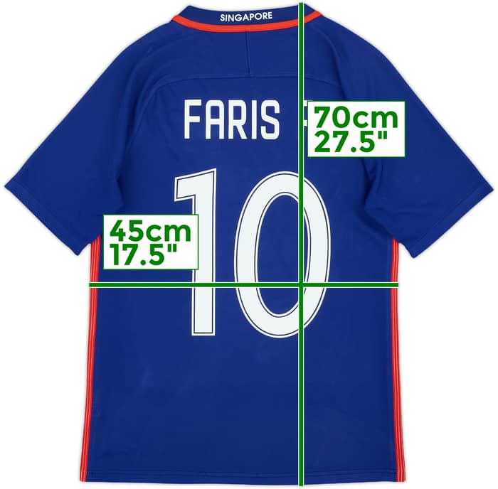 2016- Singapore Away Shirt Faris R. #10 - 9/10 - (S)